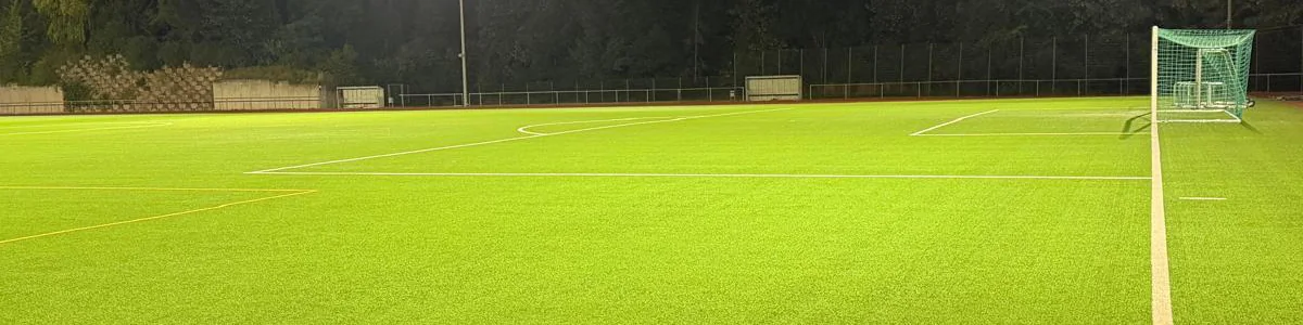 LED-Flutlicht auf der Sportanlage am Sportzentrum Sondershausen