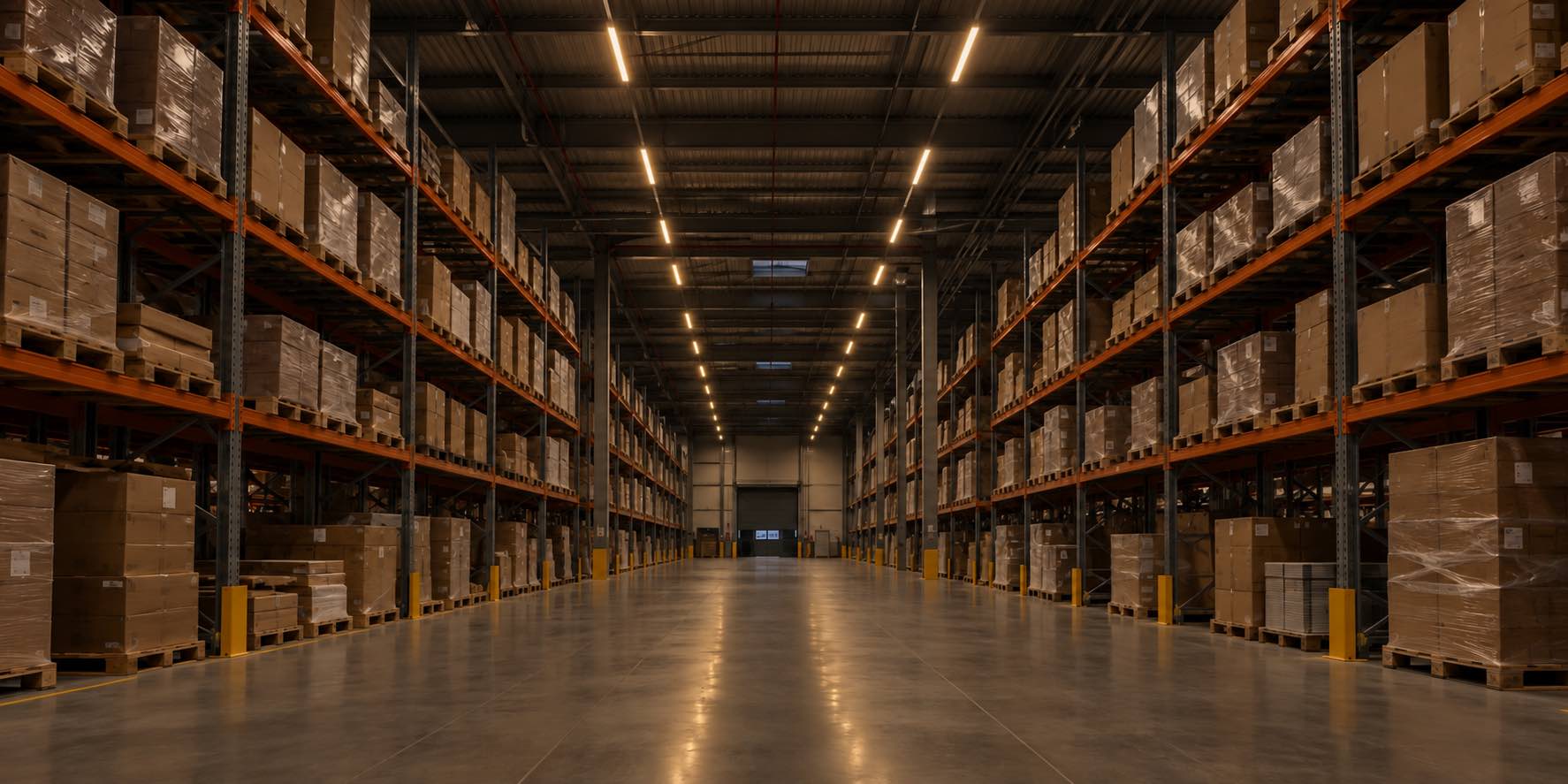 Example hall with warm, dimmer lighting